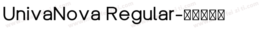 UnivaNova Regular字体转换